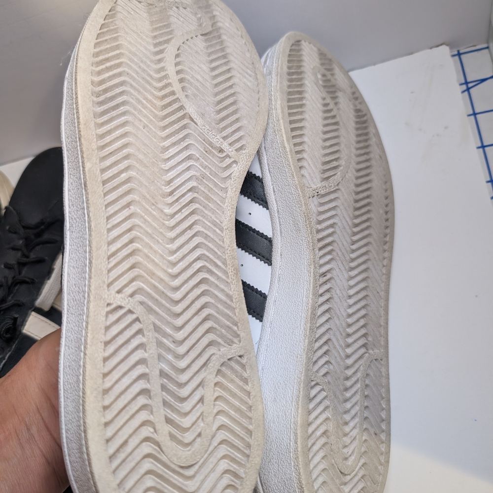 Adidas White and Black Sneakers - Lot Of 2- Sz. 9 & 10.5